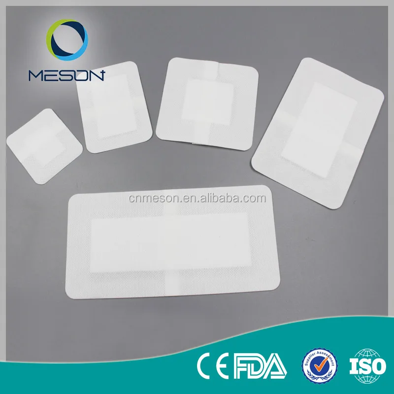 medical sterile nonwoven absorbent surgical adhesive plaster wound dressing pad