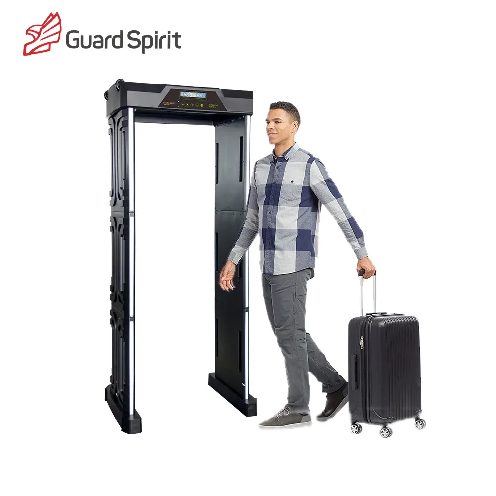 6 / 18 Zones Convert 100people / minute portable walk-through metal detector 33 zones