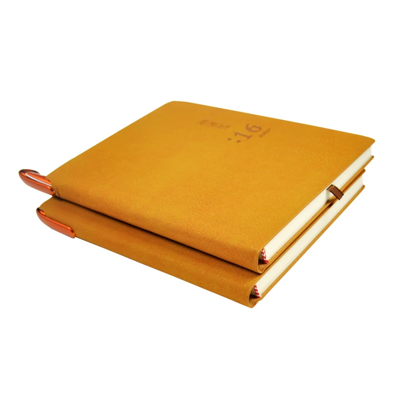 Direct printing factory competitive price journal book  easy carry planner grain soft PU Leather notebook printing