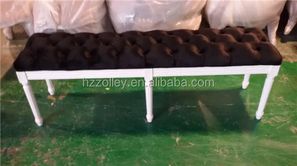 Solid wood backless bench/garden bench living room ottoman/stool recliner chair