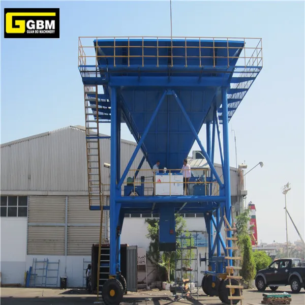 GBM port cement/chemical fertilizer/sand mobile hopper dock dust collector hopper