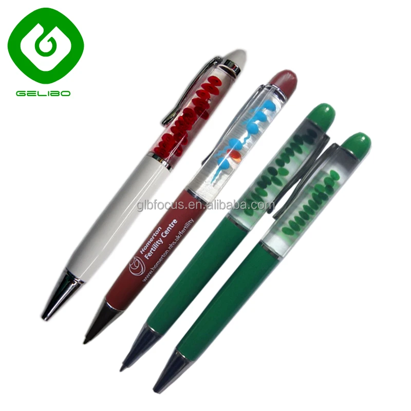 
Spem and Egg floater Liquid floating pen with popular design 3D floaters for fertility advertising 