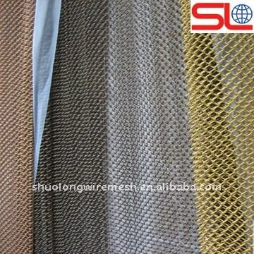 Colored Decorative Material Curtains Metal Knitted Shower Pleated Insulated Curtains Cool Design Stainless Steel 304 316 316L