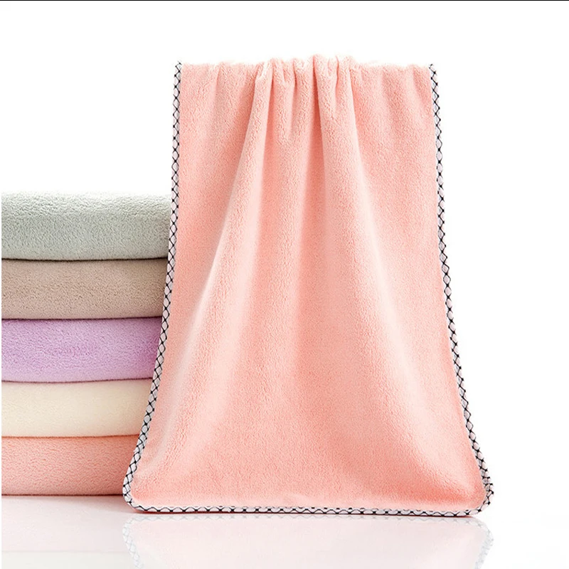 China Manufacturer Gift Coral Fleece Soft Water Absorbent Custom Microfiber Small Face Wash Towel