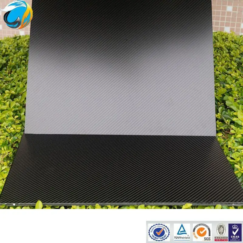 carbon fiber sheet 500 x 500mm with high gloss