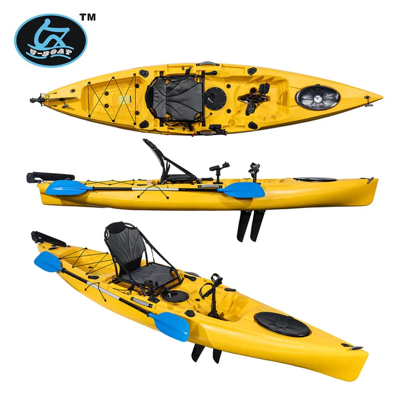 NEW designed pedal drive single fishing kayak fishing boat for your interested