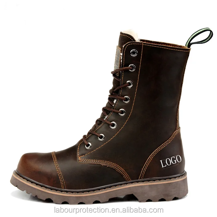 High Neck Chukka Crazy Horse Leather cowboy Welting Work Boot