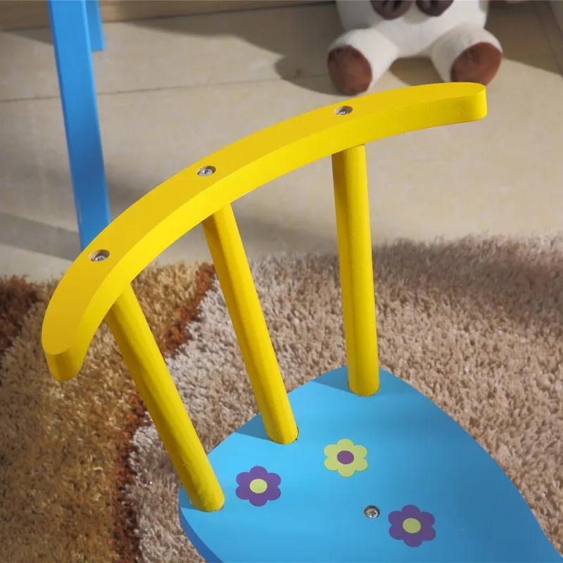 Safe Eco-friendly Wooden Rocking Horse Baby Kids Outdoor Riding Horse Toy