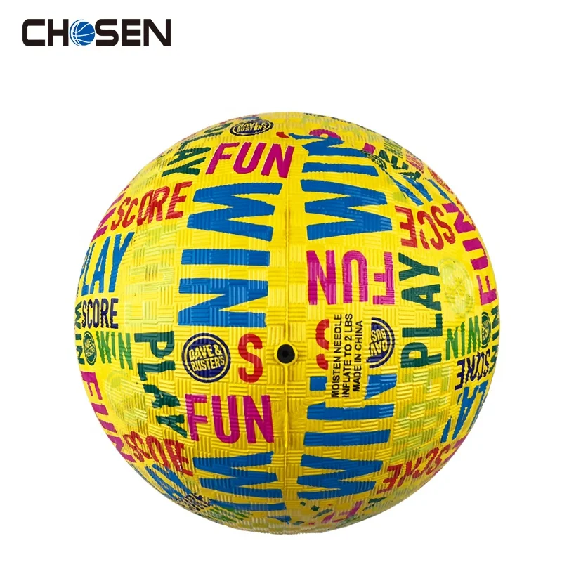 Customized Factory Colorful Child 8.5 Inch Rubber Playground Ball Dodge Ball