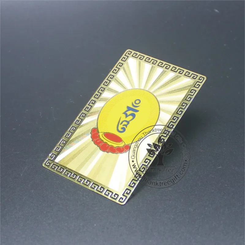 Fengshui card gold plated brass Taisui  card 2023
