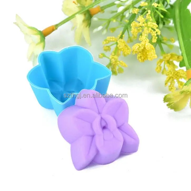 
DIY orchid shape silicone cupcake decoration mold 