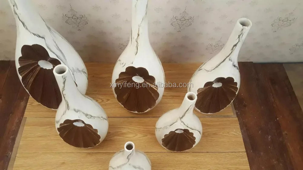 FRP Concise TV Stand Resin Table Top Small Vase Original European Home Decoration