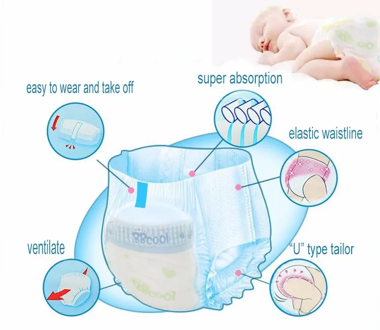 
Hot Sale diapers for Baby And Children Diapers Wholesale Baby Diapers Breathable Baby Nappy S M L XL 