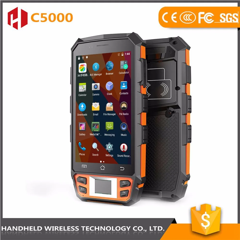 Портативный Беспроводной C5000 прочный IP 65 Android 5.1 PDA беспроводной сканер штрих-кода