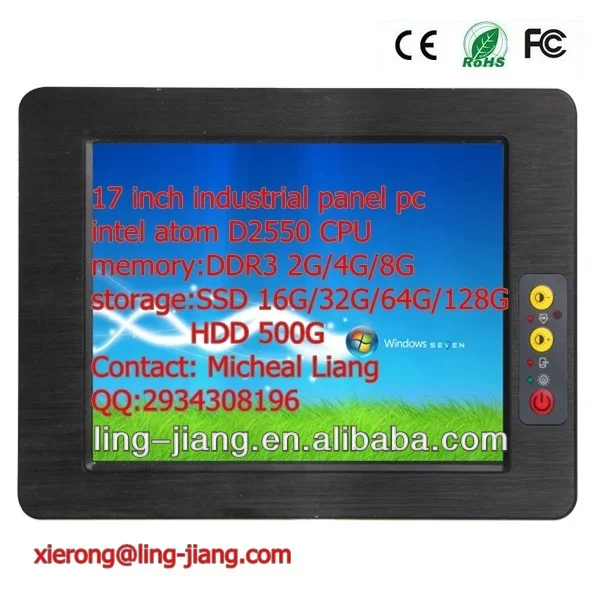 17 дюймов вентиляторов низкое энергопотребление промышленный компьютер( кпп- 170c), со vga+hdmi, поддержка двойной дисплей