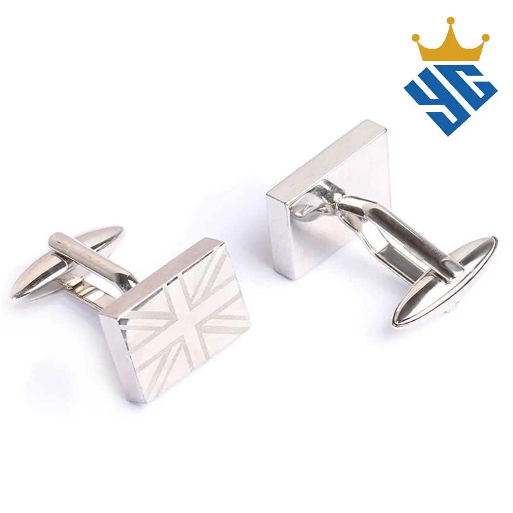 Stainless Steel Cufflinks with Beautiful Shell Inlay Cufflinks