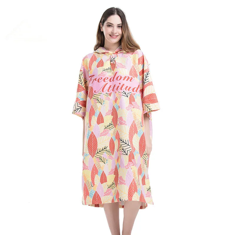 
Hot Sale Wholesale Quick Dry Digital Printed Microfiber Beach Poncho 