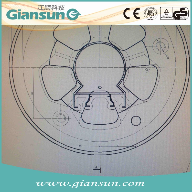 High Quality Food Grade Die Cut Handle H11 H13 profile section extrusion mold for metal extruder