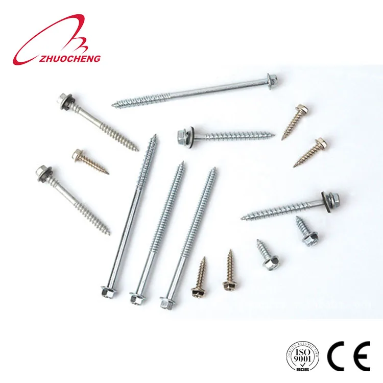 Mexico hot sale stainless steel hex self drilling teks screws DIN7504K with washer PVC EPDM