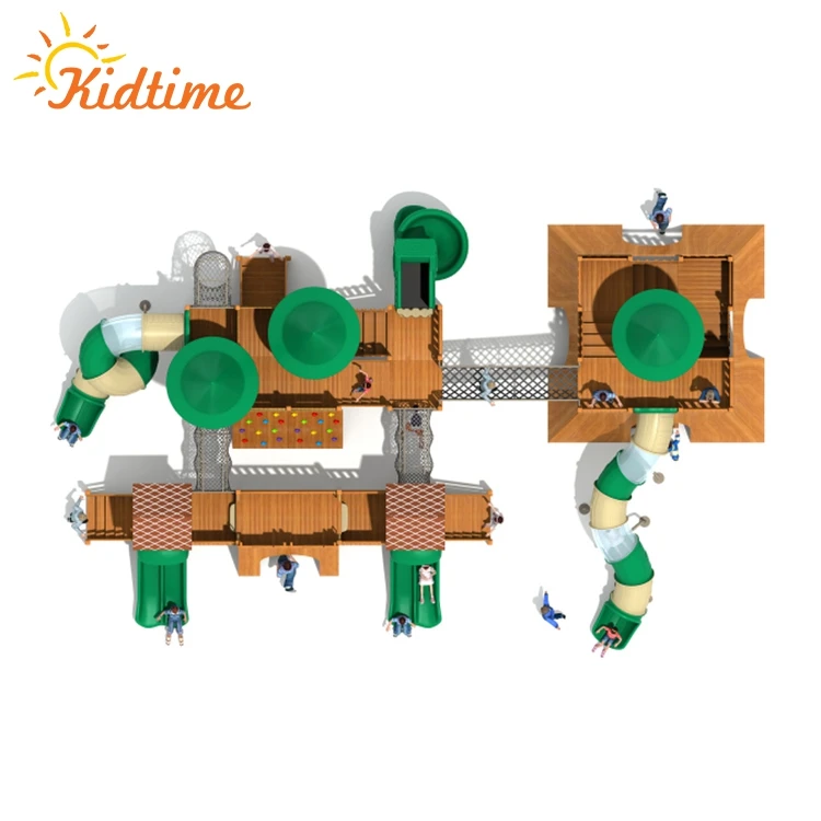 Kid outdoor outdoor wooden playground, school yard outdoor playground toys