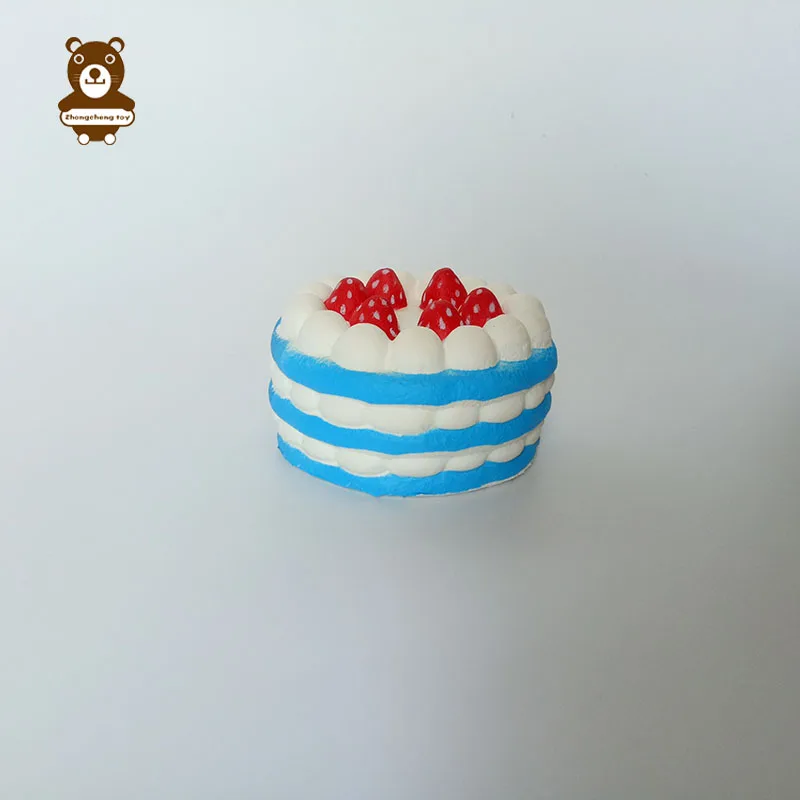 Pu soft kawaii squishy food fruit toys slow rising jumbo squishy cake