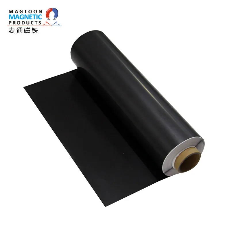 Magnetic rubber roll  isotropic rubber magnetic roll  Double-sided adhesive is attached to the rubber magnetic sheet