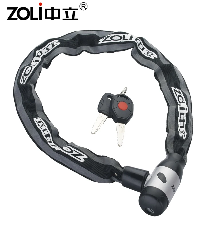 ZOLi 85318 Bike Anti-theft Bicycle Chain Lock Motorcycle Lock Reflective Cloth Lock 85318