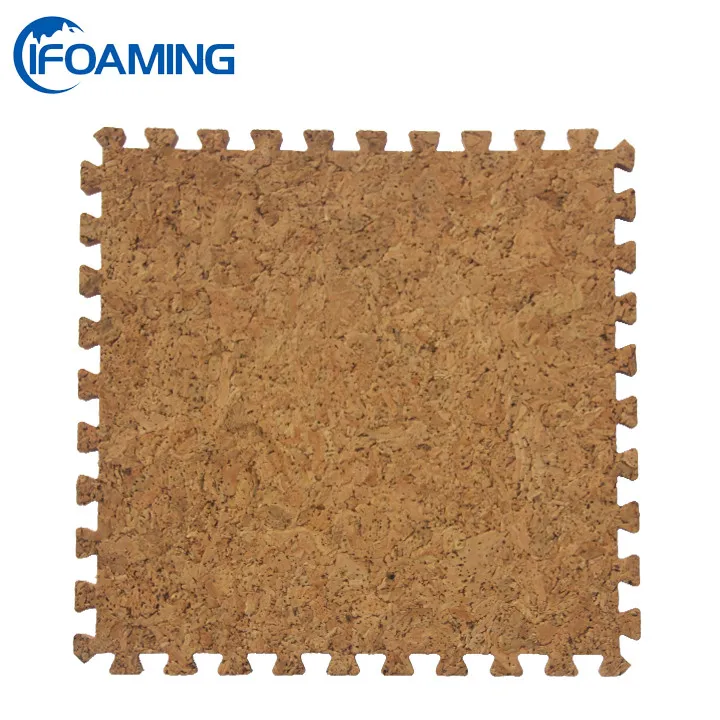 Soft Cork European Standard Eva Foam Wood Grain Floor Mats