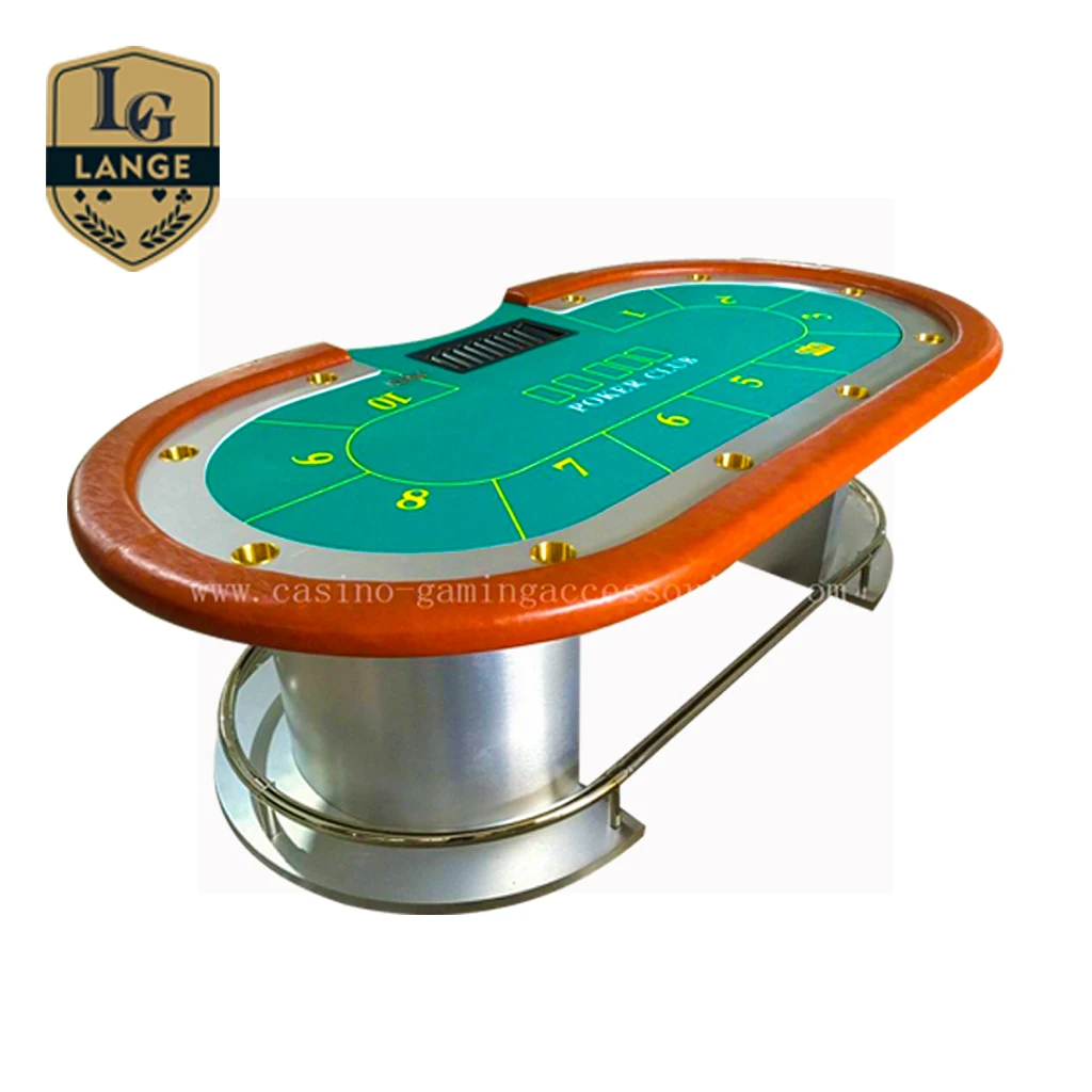Casino Texas Poker Table Deluxe Wood Used 9 Person Poker Table