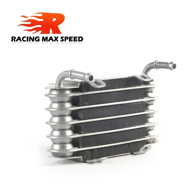 
Universal Motorcycle Engine Small Fuel Oil Cooler Silver Car Accessories Fuel Oil Cooler New SO-01 