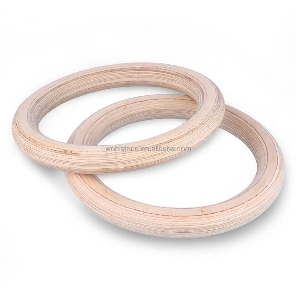 China Fitness Wooden Gymnastic Rings