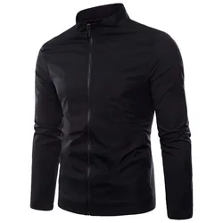 Mens Slim Fit Lightweight Windbreaker Casual Jacket Waterproof Outdoor Sportswear