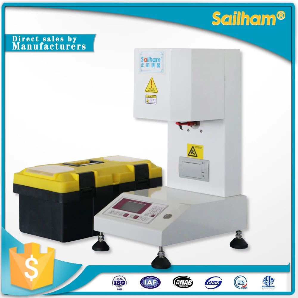 Лабораторные испытания текучести расплава тестер index MFi