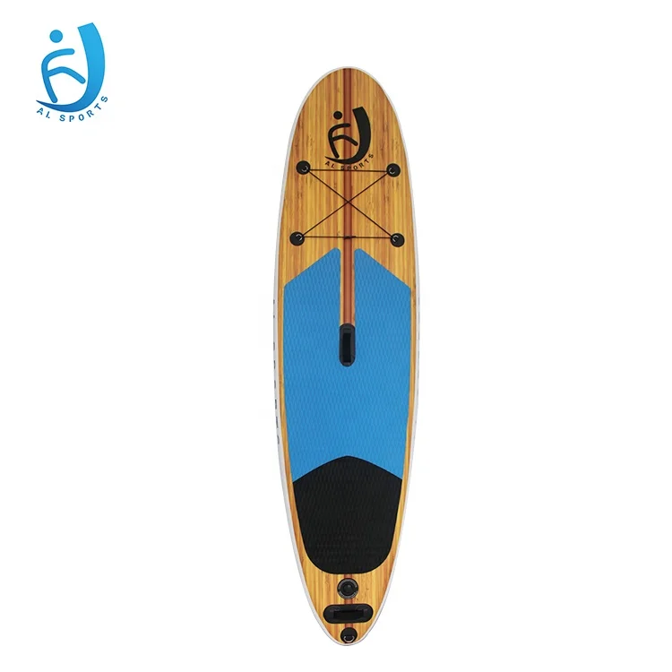 Inflatable bamboo Stand Up Sup Paddle surfboard