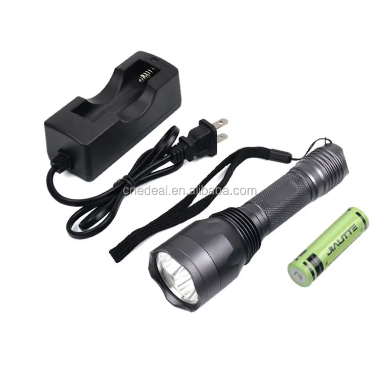 Jialitte F138 Hunting Tactics 3 Crees Fishing Torch 470nm Blue Light LED Flashlight