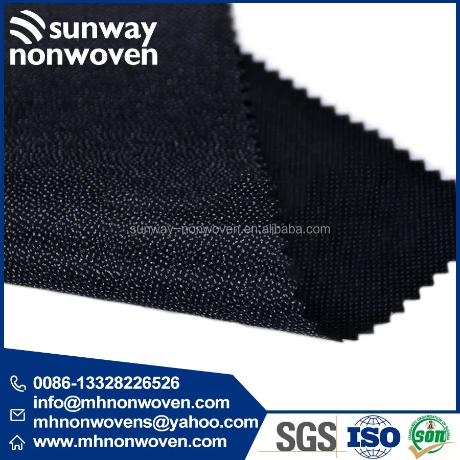 Gum Stay Interfacing Fabric Nonwoven Fusible Interlining 1025hf