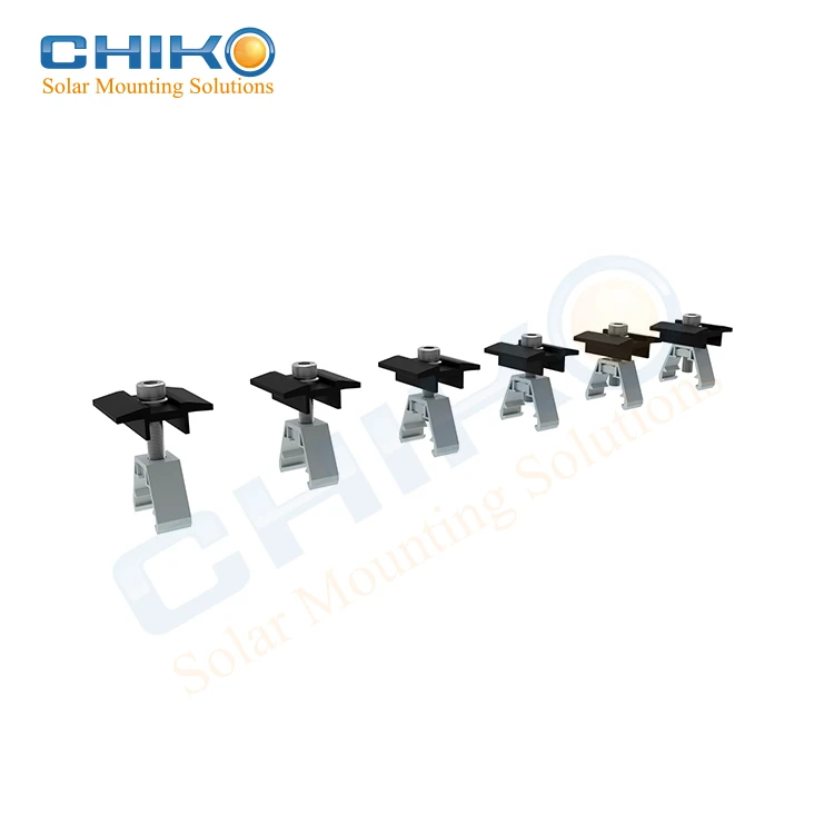Товары поставляются со средним зажимом для солнечной панели, Монтажная стойка