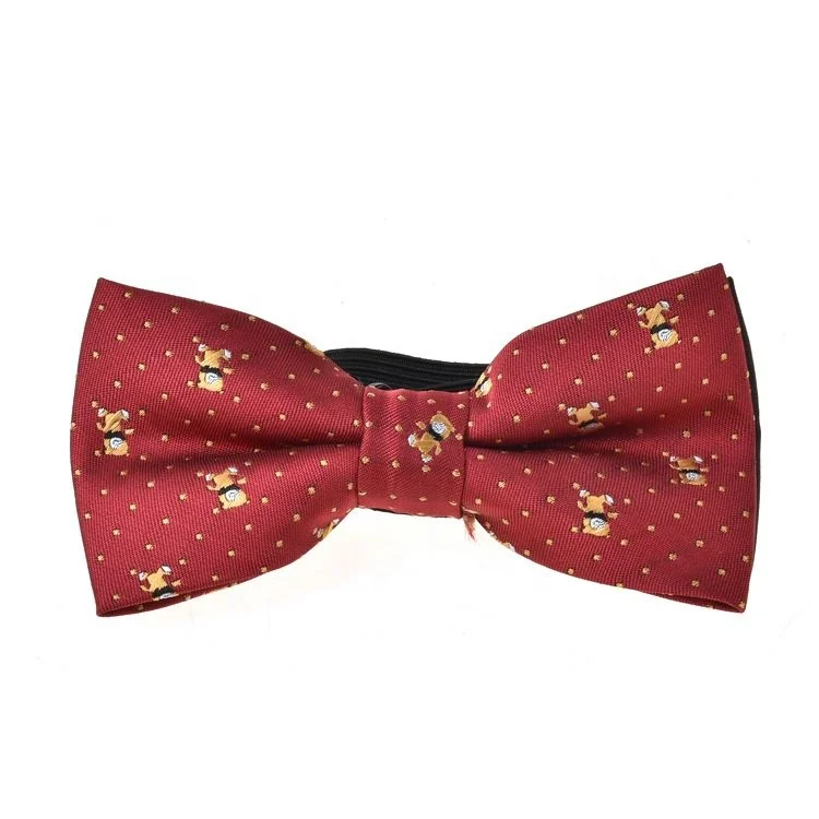 
Patterns Bowtie Boys Baby Wholesale Dog Bow Tie Mixed Latest Design for Cheap Polyester Kid Booties Custom Good Quality DOBBY 