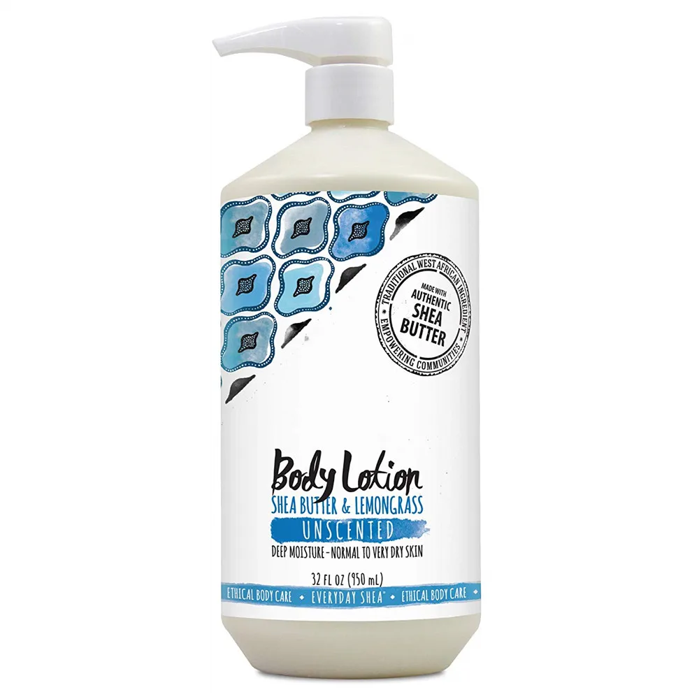 Private Label Lemongrass Natural Skin Whitening Shea Butter Body Lotion
