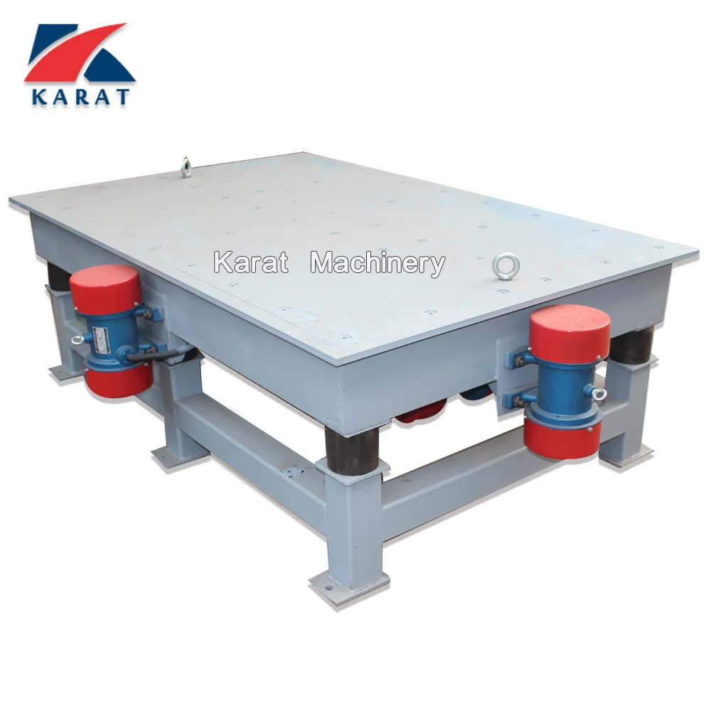 High frequency small concrete vibrating table machine