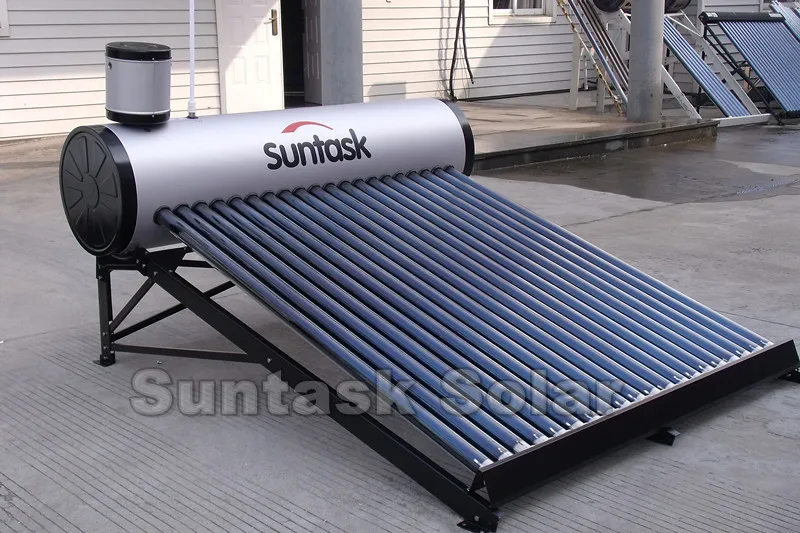 Suntask non pressure solar water heater with assistant tank