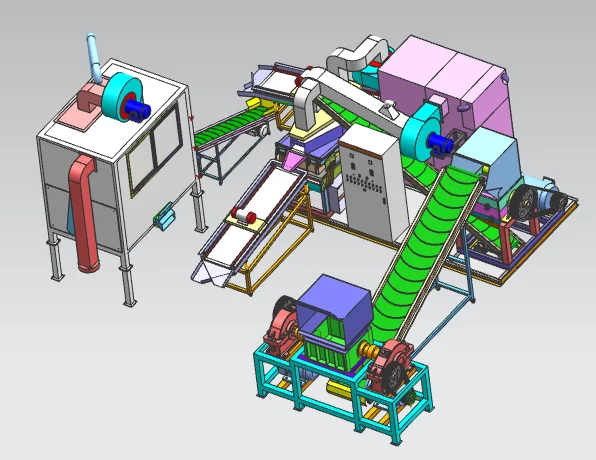 Cable stripping machine Automatic scrap copper cable wire granulator