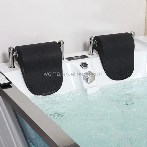 WOMA Q325M 1.91*1.31m 2 person white color high quality acrylic whirlpool bath massage bathtubs for sale