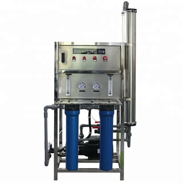 500 LPH 3000GPD economic small RO plant  Industrial  Reverse Osmosis System main machine