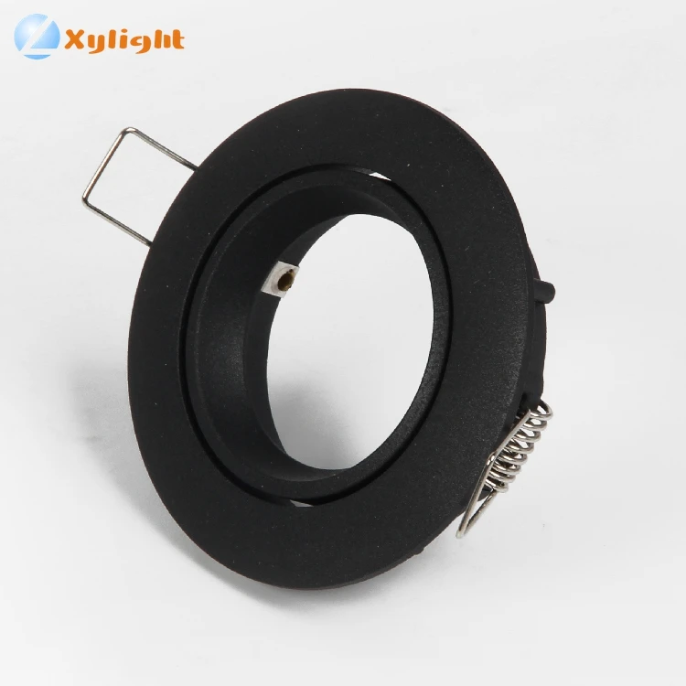 
Recessed die cast aluminum led home lighting housing mr16 gu10 round led downlight frame 