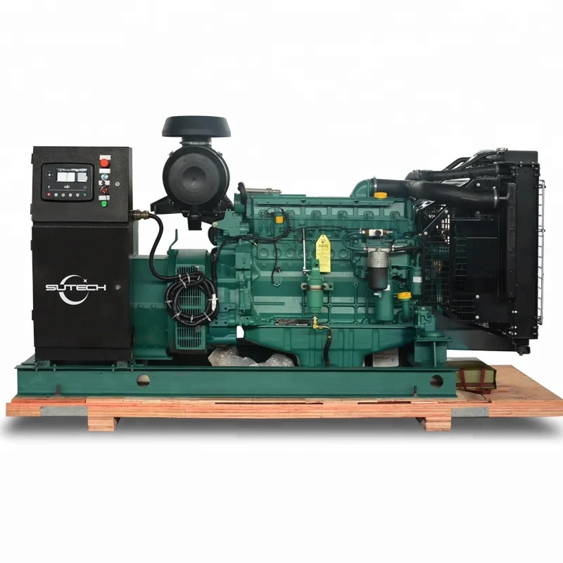 Low fuel consumption volvo diesel electric generator 220kw powered by engine TAD734GE