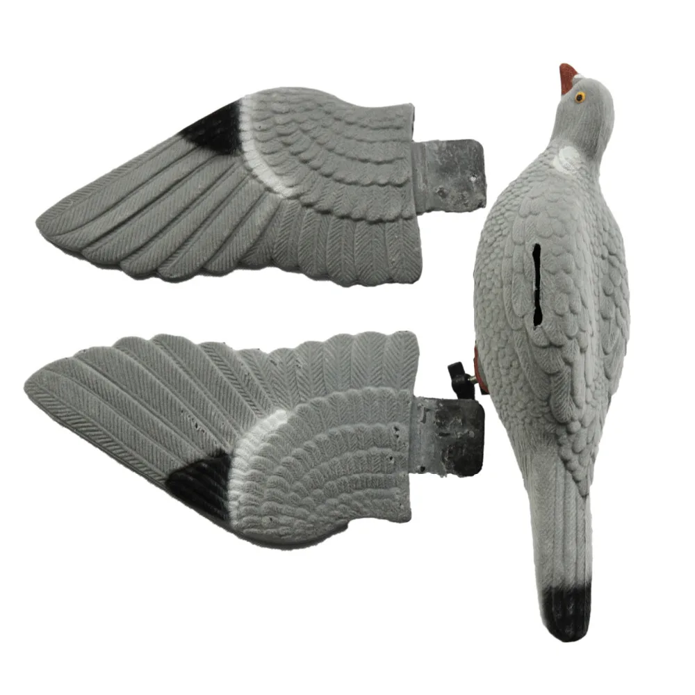 Flocked Flying Pigeon Full Body with Bucket for Rotary and Bouncer