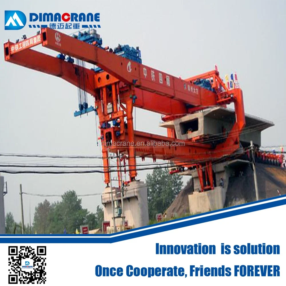 900 тонн мостовой балки луч монтаж Запуска Козлового Крана цена для высокой скорости express строительства железной дороги