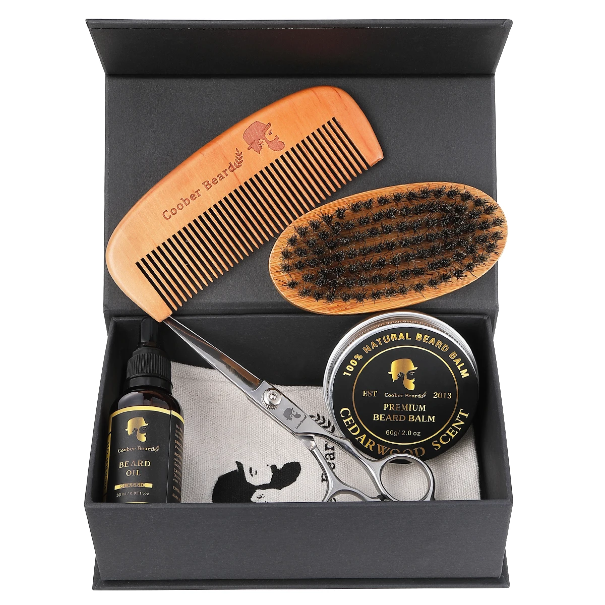 factory price MOQ 100 organic beard oil and balm bread care beard grooming kit for men