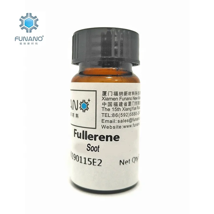 
60%-70%Manufacturer Funano Cheap Purified Carbon Nanotube Carbide Fulleren Black Additives Raw Material Fullerene Soot C60 C70 